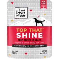 I And Love And You Top That Shine Beef Recipe Grain-Free Dog Food Topper