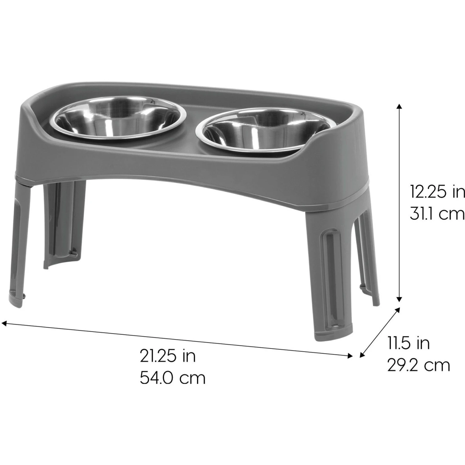 IRIS USA Elevated Dog Feeder With Attachable Feet 4 IRIS USA Elevated Dog Feeder With Attachable Feet - Image 2