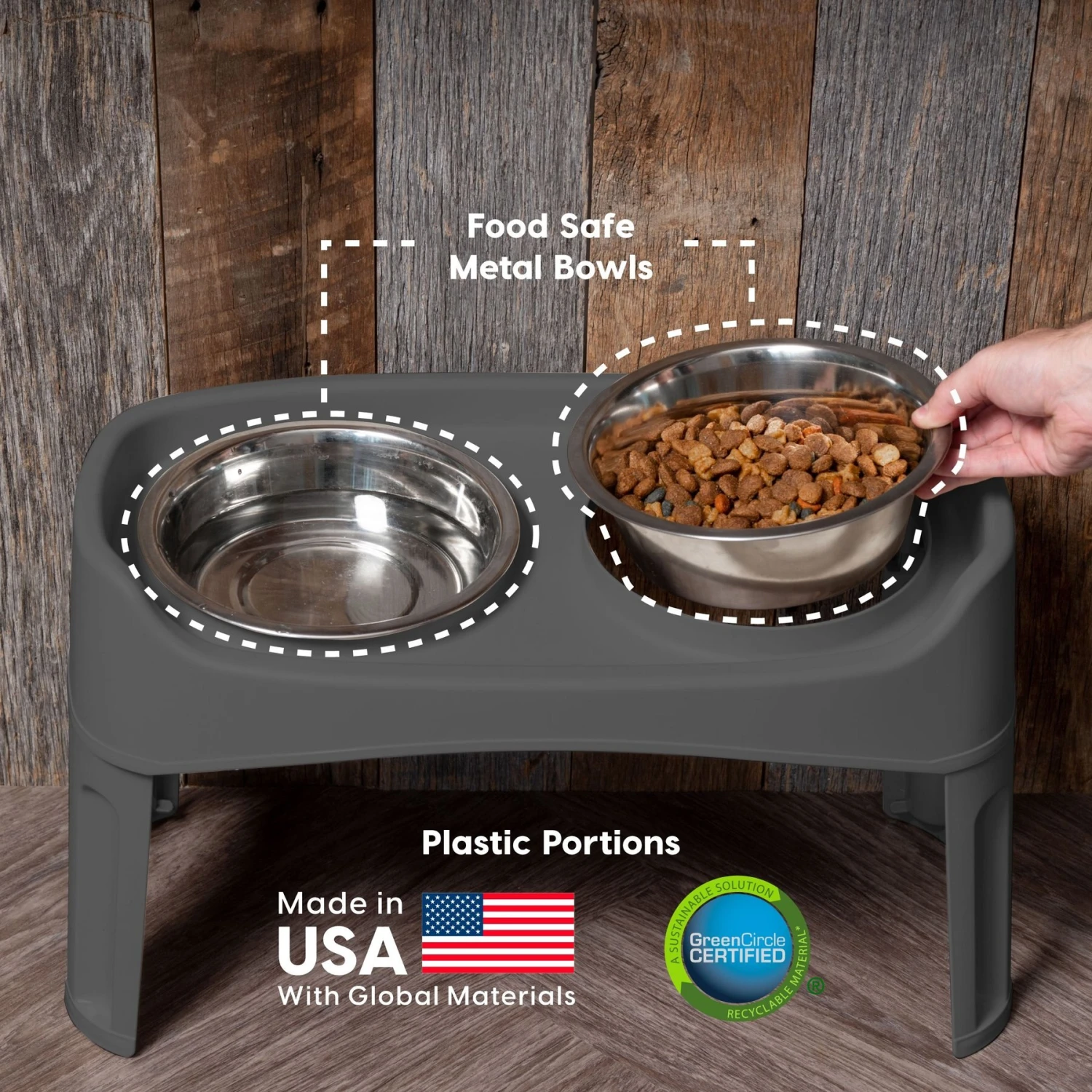 IRIS USA Elevated Dog Feeder With Attachable Feet 7 IRIS USA Elevated Dog Feeder With Attachable Feet - Image 5