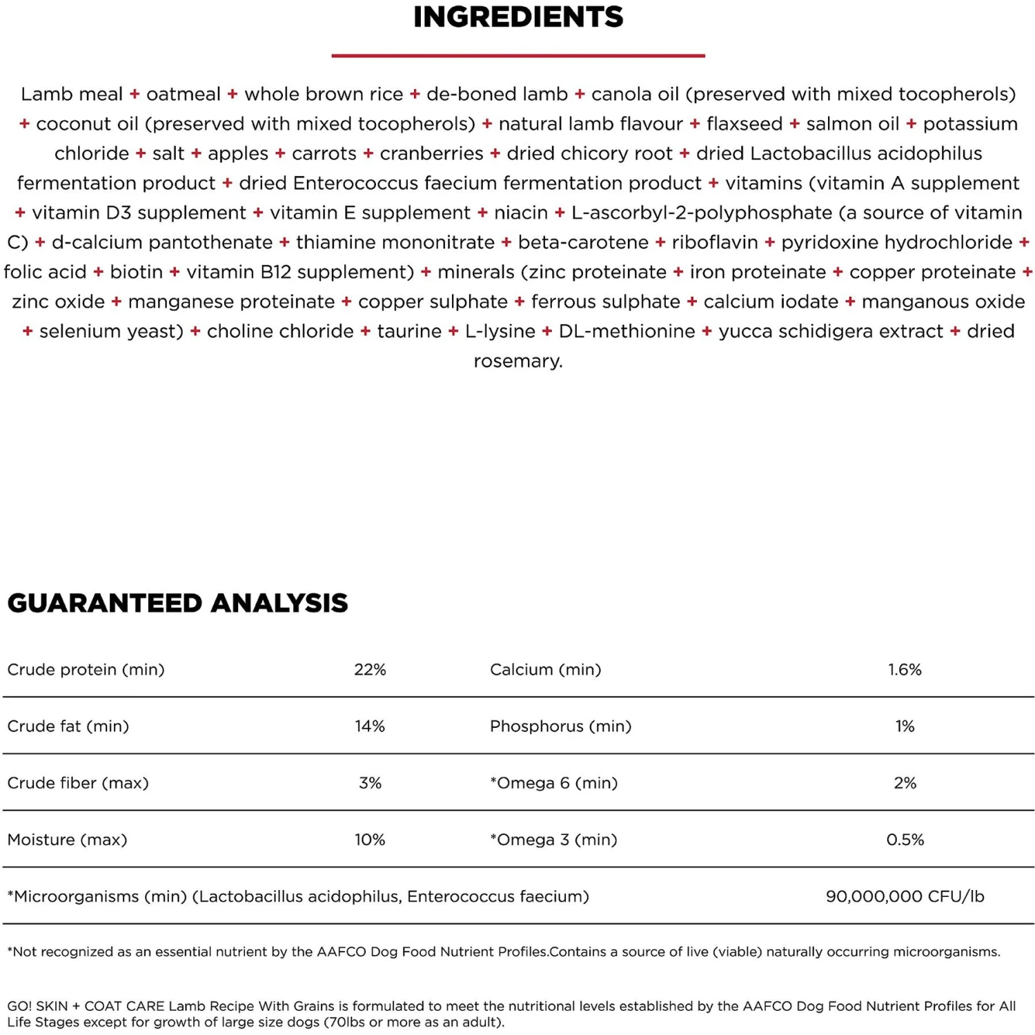 Go! Solutions Skin + Coat Care Lamb Recipe Dry Dog Food 6 Go! Solutions Skin + Coat Care Lamb Recipe Dry Dog Food - Image 4