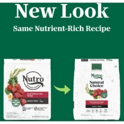 Nutro Natural Choice Adult Beef & Brown Rice Recipe Dry Dog Food -Blue Buffalo || ROYAL CANIN || Wellness Sales 157094 PT2. AC SS1800 V1691417028