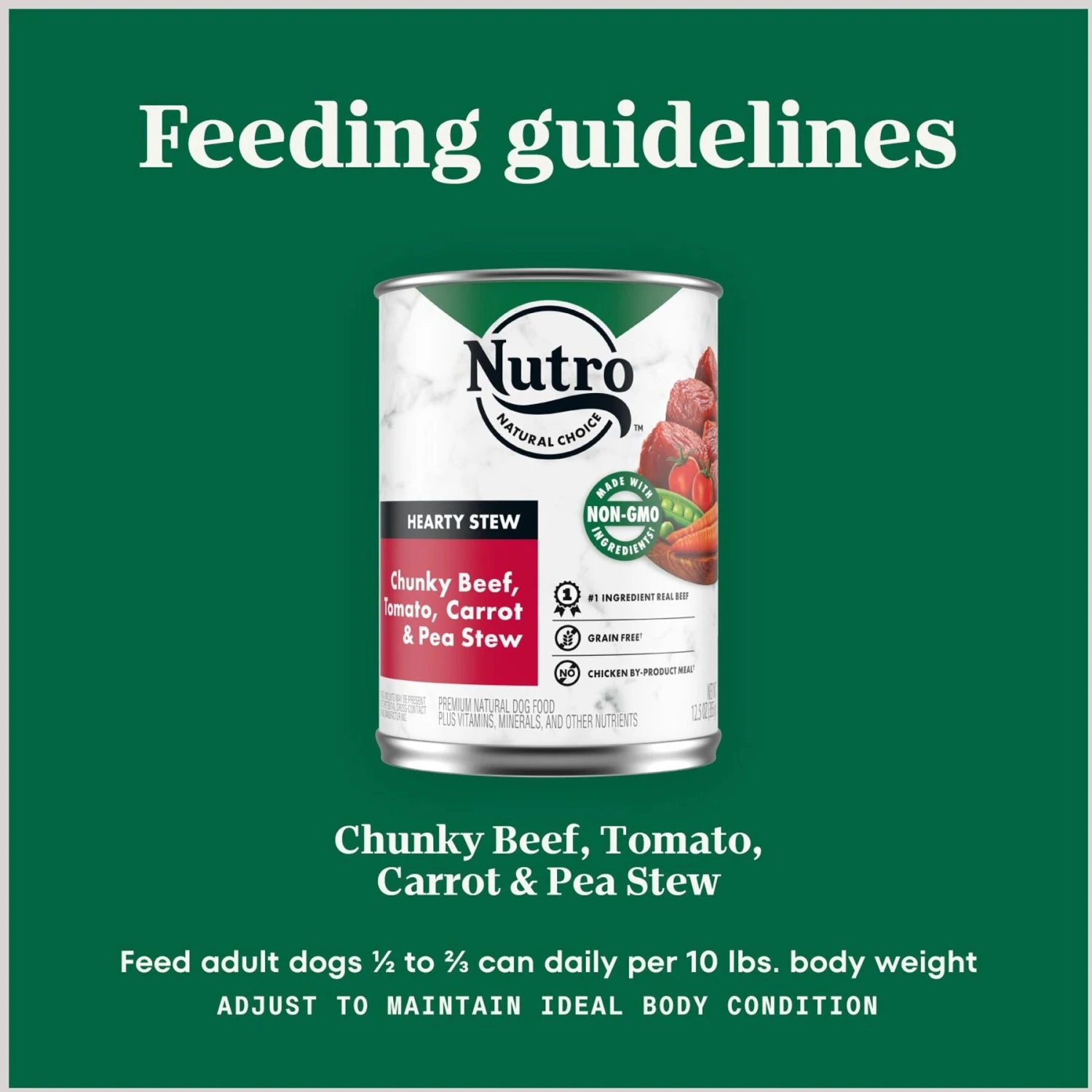 Nutro Hearty Stew Adult Chunky Beef, Tomato, Carrot & Pea Canned Wet Dog Food 9 Nutro Hearty Stew Adult Chunky Beef, Tomato, Carrot & Pea Canned Wet Dog Food - Image 7