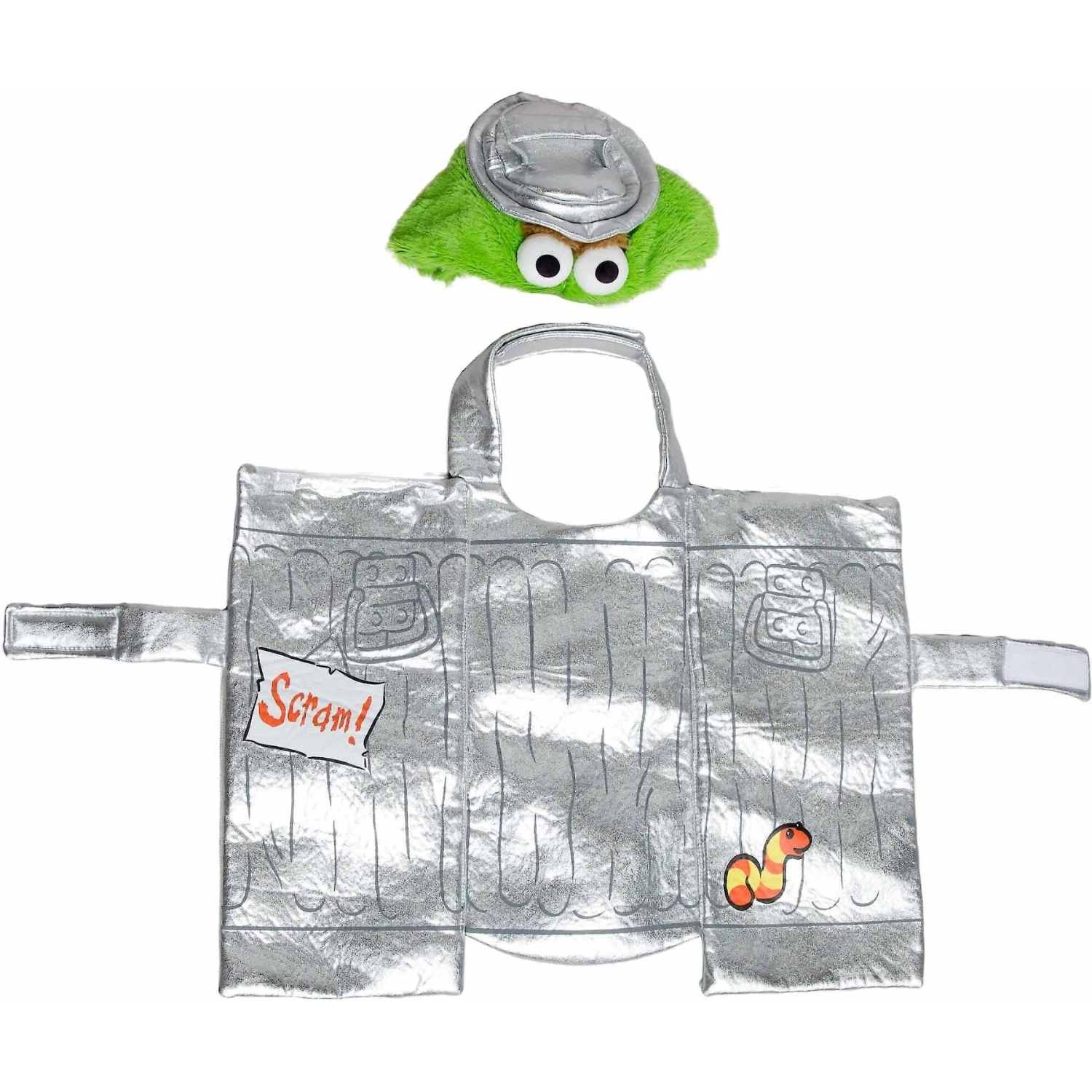 Pet Krewe Sesame Street Oscar The Grouch Dog & Cat Costume 7 Pet Krewe Sesame Street Oscar The Grouch Dog & Cat Costume - Image 5