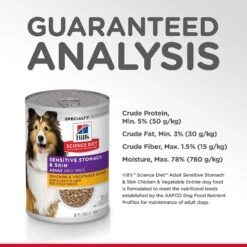 Hill's Science Diet Adult Sensitive Stomach & Skin Chicken & Vegetable Entrée Canned Dog Food -Blue Buffalo || ROYAL CANIN || Wellness Sales 157791 PT7. AC SS1800 V1595644279