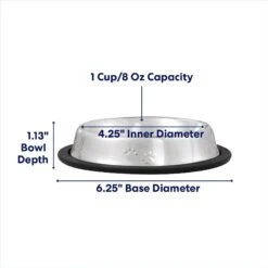 Frisco Non-Skid Stainless Steel Bowl -Blue Buffalo || ROYAL CANIN || Wellness Sales 159860 PT1. AC SS1800 V1692728194