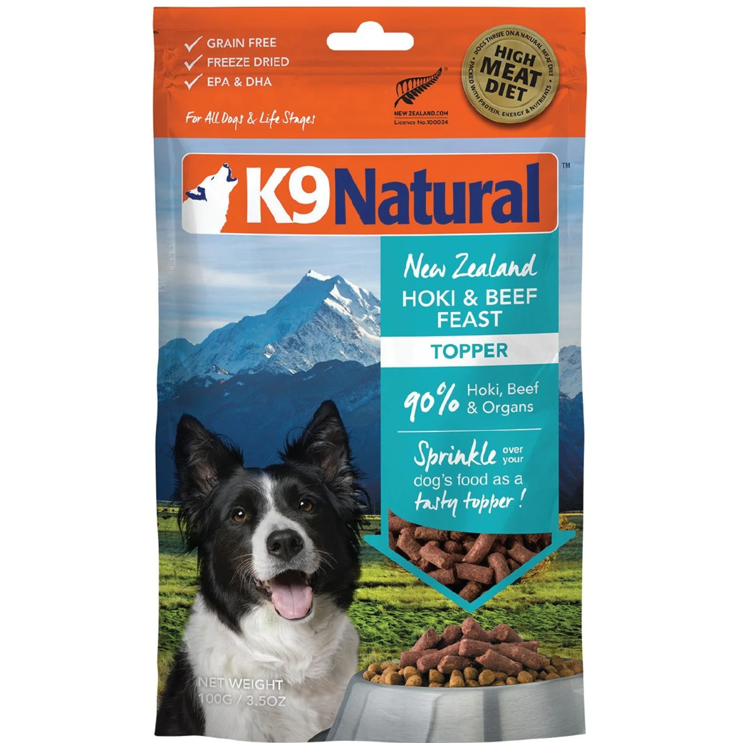 K9 Natural Hoki & Beef Grain-Free Freeze-Dried Dog Food Topper 3 K9 Natural Hoki & Beef Grain-Free Freeze-Dried Dog Food Topper