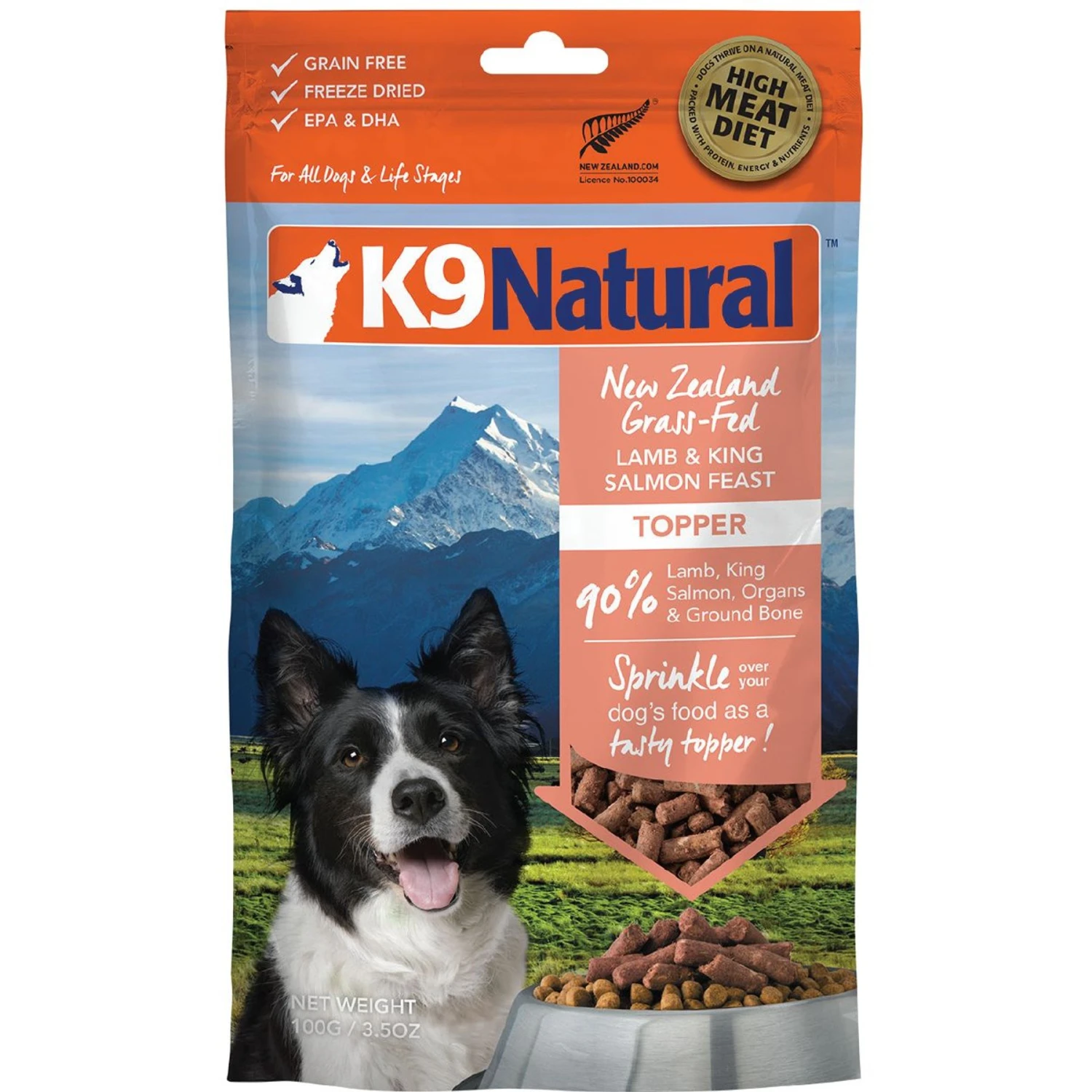 K9 Natural Lamb & King Salmon Grain-Free Freeze-Dried Dog Food Topper 3 K9 Natural Lamb & King Salmon Grain-Free Freeze-Dried Dog Food Topper