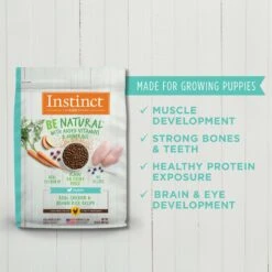 Instinct Be Natural Puppy Real Chicken & Brown Rice Recipe Freeze-Dried Raw Coated Dry Dog Food -Blue Buffalo || ROYAL CANIN || Wellness Sales 160764 PT4. AC SS1800 V1663711374