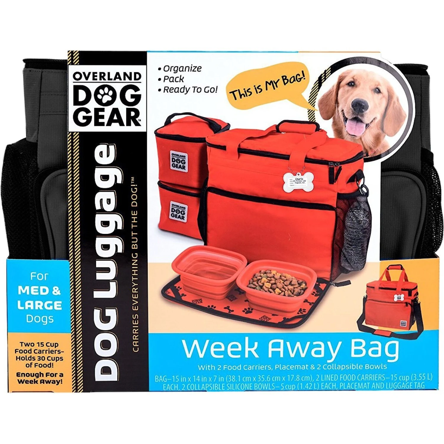 Mobile Dog Gear Week Away Tote Pet Travel Bag 8 Mobile Dog Gear Week Away Tote Pet Travel Bag - Image 6