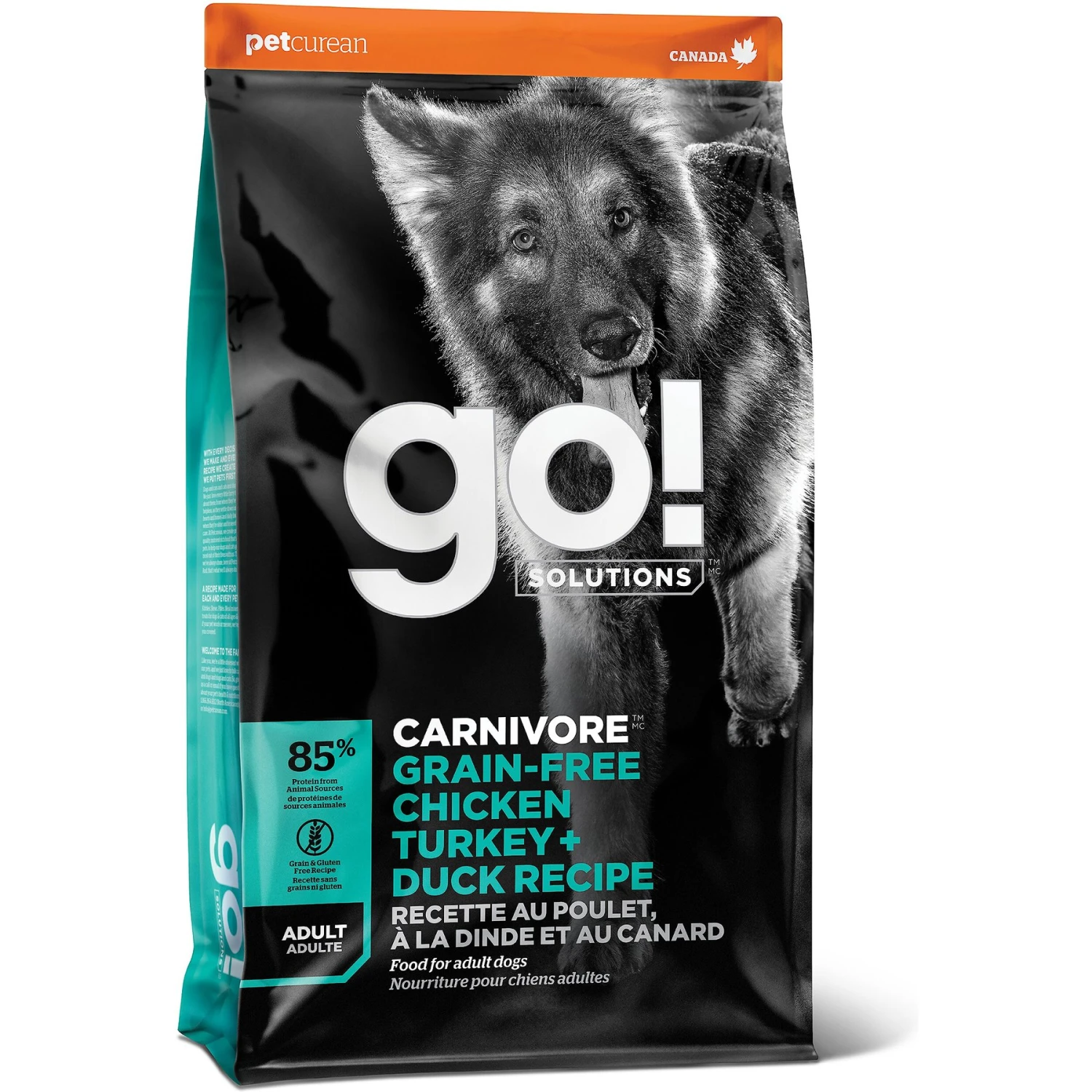 Go! Solutions Carnivore Grain-Free Chicken, Turkey + Duck Adult Recipe Dry Dog Food 3 Go! Solutions Carnivore Grain-Free Chicken, Turkey + Duck Adult Recipe Dry Dog Food