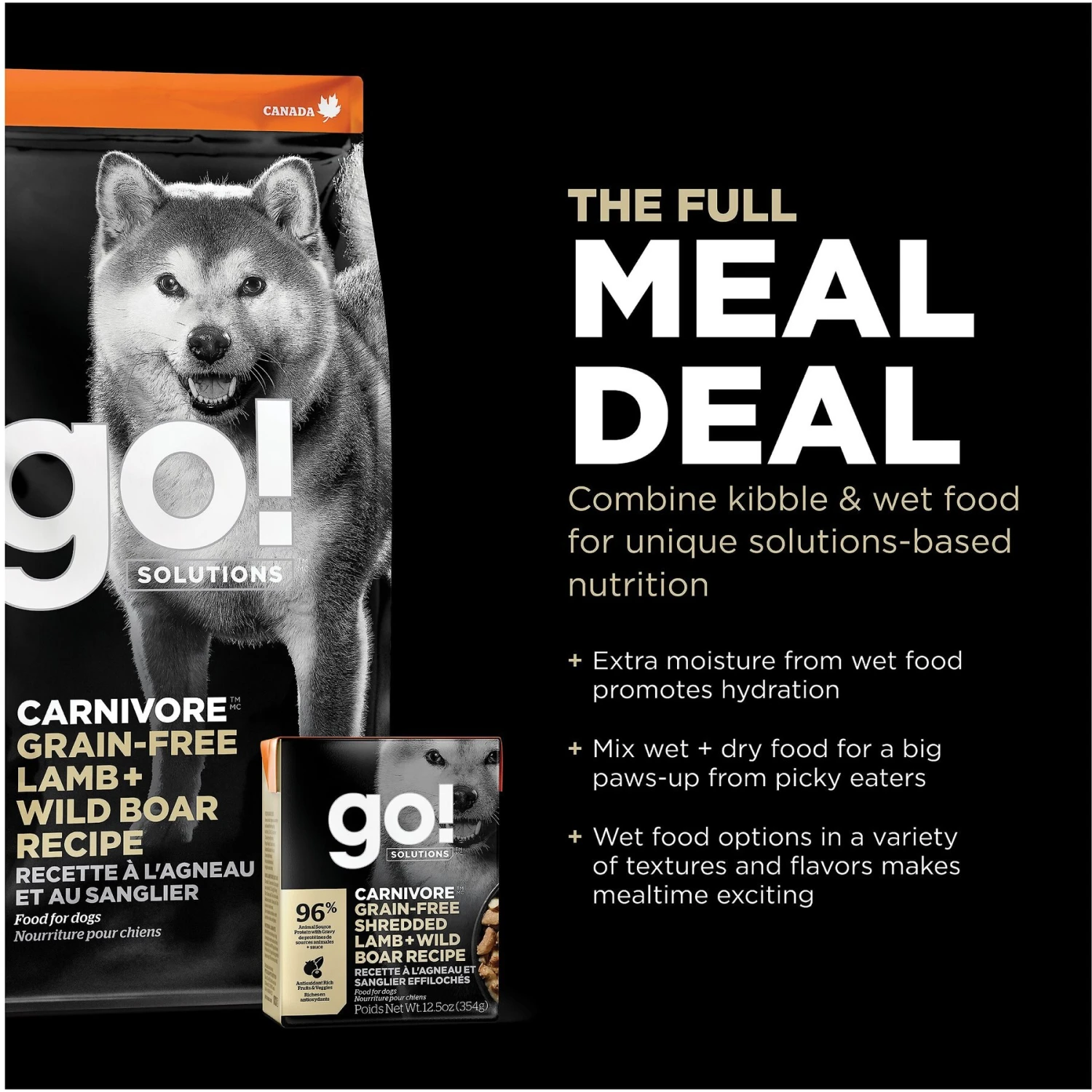Go! Solutions Carnivore Grain-Free Lamb + Wild Boar Recipe Dry Dog Food 9 Go! Solutions Carnivore Grain-Free Lamb + Wild Boar Recipe Dry Dog Food - Image 7