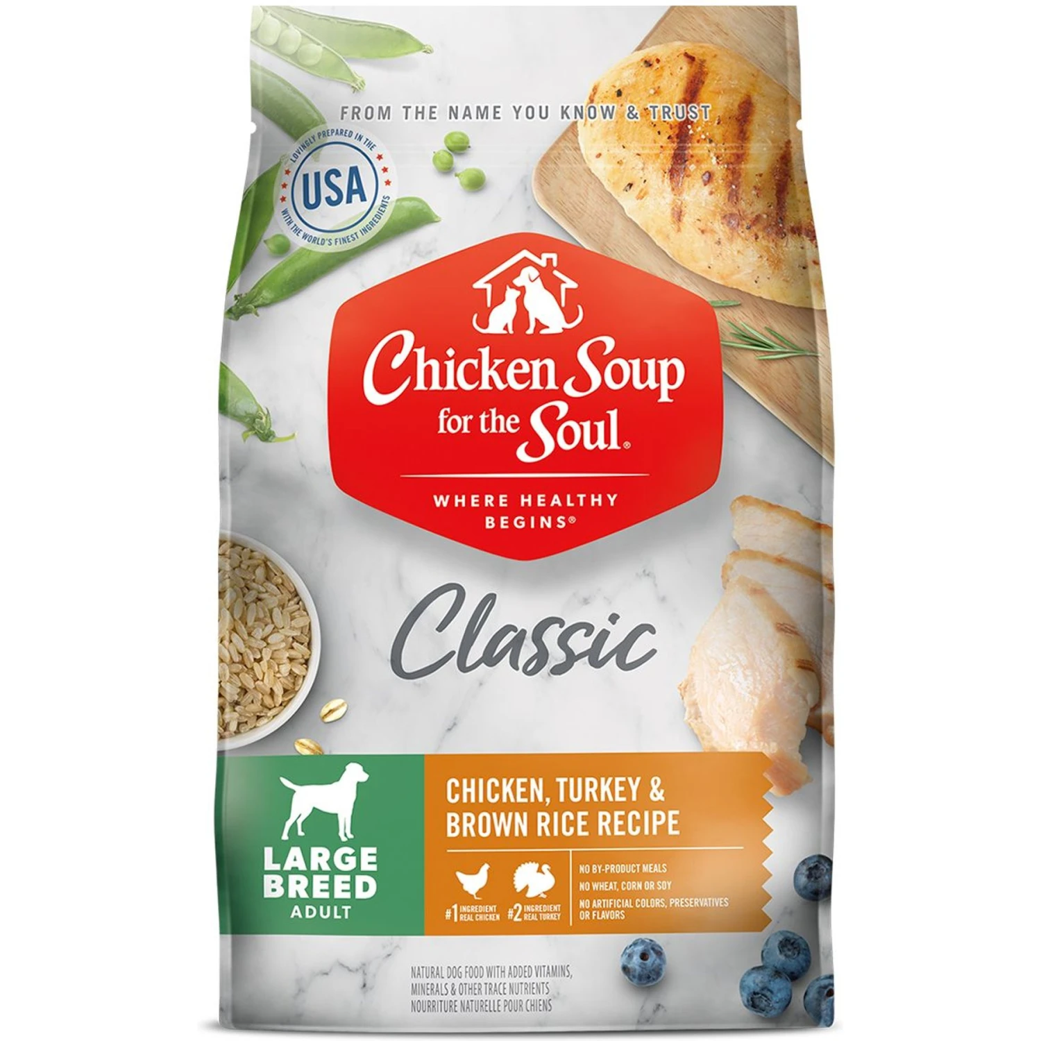 Chicken Soup For The Soul Large Breed Chicken, Turkey & Brown Rice Recipe Dry Dog Food 3 Chicken Soup For The Soul Large Breed Chicken, Turkey & Brown Rice Recipe Dry Dog Food