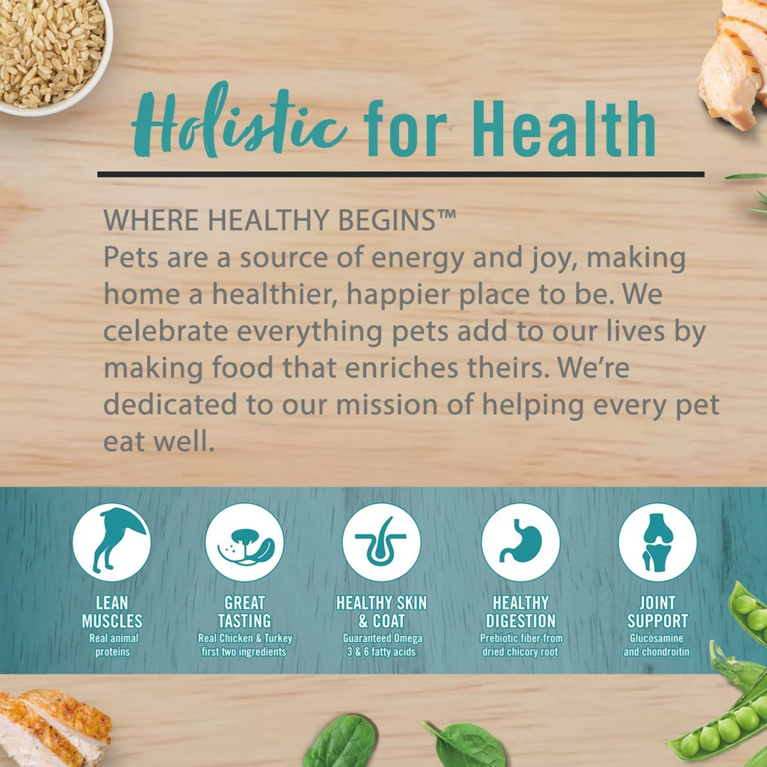 Chicken Soup For The Soul Large Breed Chicken, Turkey & Brown Rice Recipe Dry Dog Food 5 Chicken Soup For The Soul Large Breed Chicken, Turkey & Brown Rice Recipe Dry Dog Food - Image 3