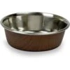 OurPets Durapet Non-Skid Woodgrain Stainless Steel Dog & Cat Bowl -Blue Buffalo || ROYAL CANIN || Wellness Sales 169821 MAIN. AC SS1800 V1556730203