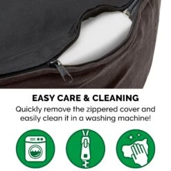 FurHaven Faux Sheepskin & Suede Orthopedic Bolster Dog Bed With Removable Cover -Blue Buffalo || ROYAL CANIN || Wellness Sales 173080 PT6. AC SS1800 V1612507570