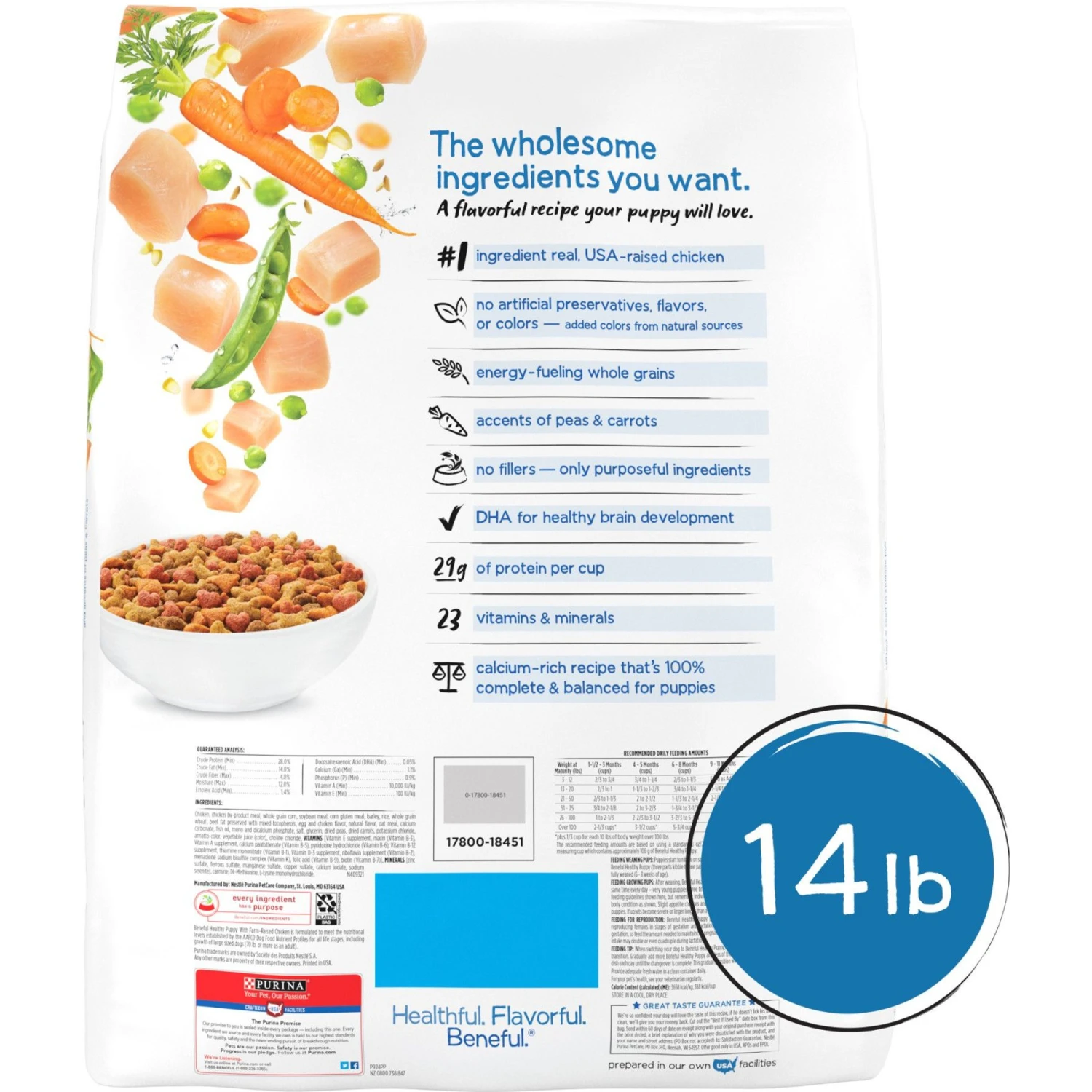 Purina Beneful Healthy Puppy With Farm Raised Chicken High Protein Dry Dog Food 4 Purina Beneful Healthy Puppy With Farm Raised Chicken High Protein Dry Dog Food - Image 2