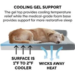 FurHaven Two Tone Faux Fur & Suede Deluxe Chaise Cooling Gel Dog & Cat Bed With Removable Cover -Blue Buffalo || ROYAL CANIN || Wellness Sales 176048 PT6. AC SS1800 V1601489758