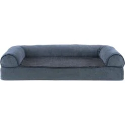 FurHaven Faux Fleece Orthopedic Bolster Cat & Dog Bed With Removable Cover -Blue Buffalo || ROYAL CANIN || Wellness Sales 178112 PT2. AC SS1800 V1669921689