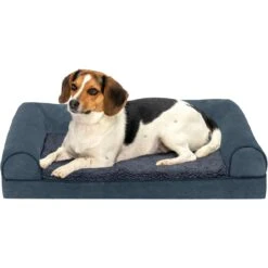 FurHaven Faux Fleece Orthopedic Bolster Cat & Dog Bed With Removable Cover -Blue Buffalo || ROYAL CANIN || Wellness Sales 178112 PT3. AC SS1800 V1669921689