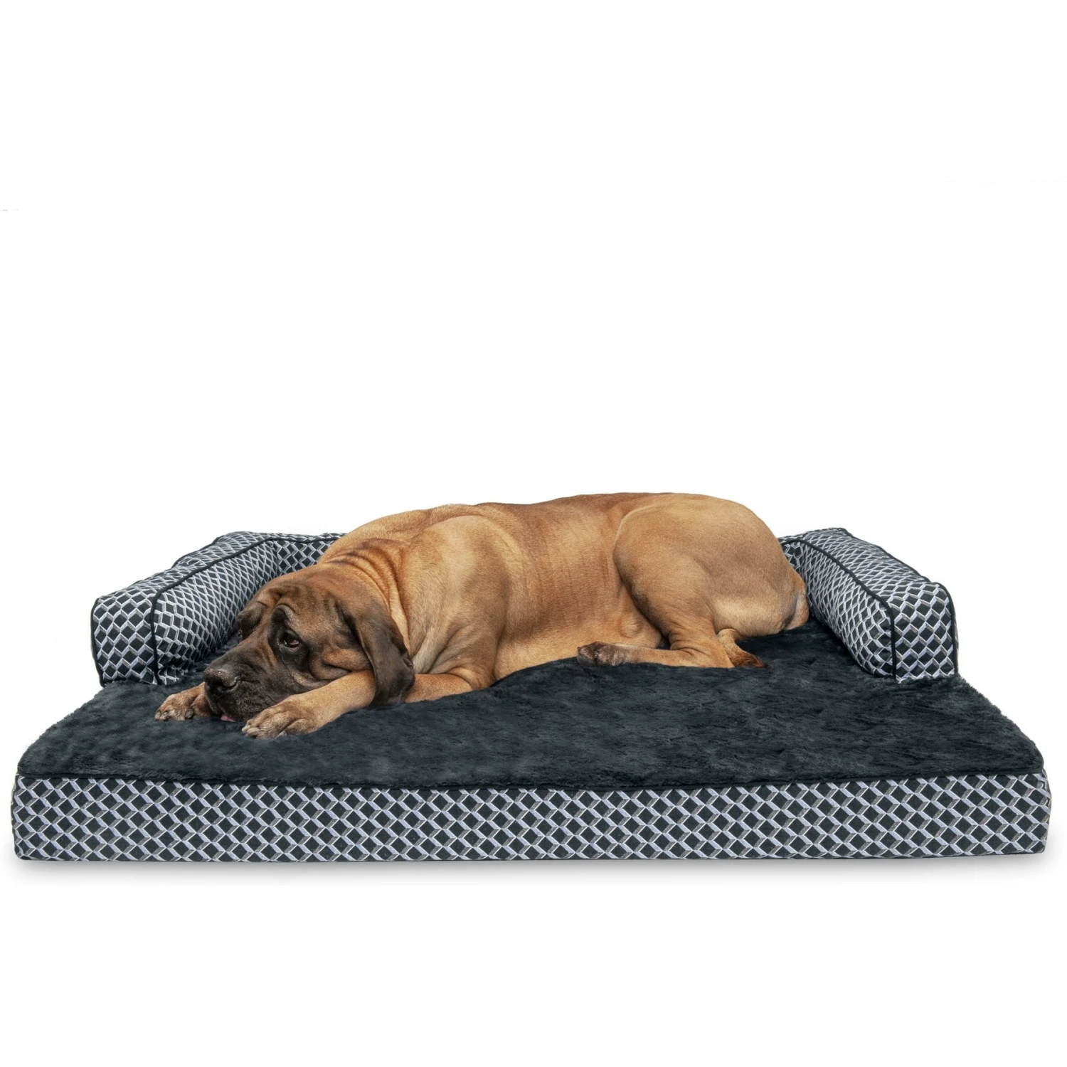 FurHaven Comfy Couch Orthopedic Bolster Dog Bed With Removable Cover 6 FurHaven Comfy Couch Orthopedic Bolster Dog Bed With Removable Cover - Image 4