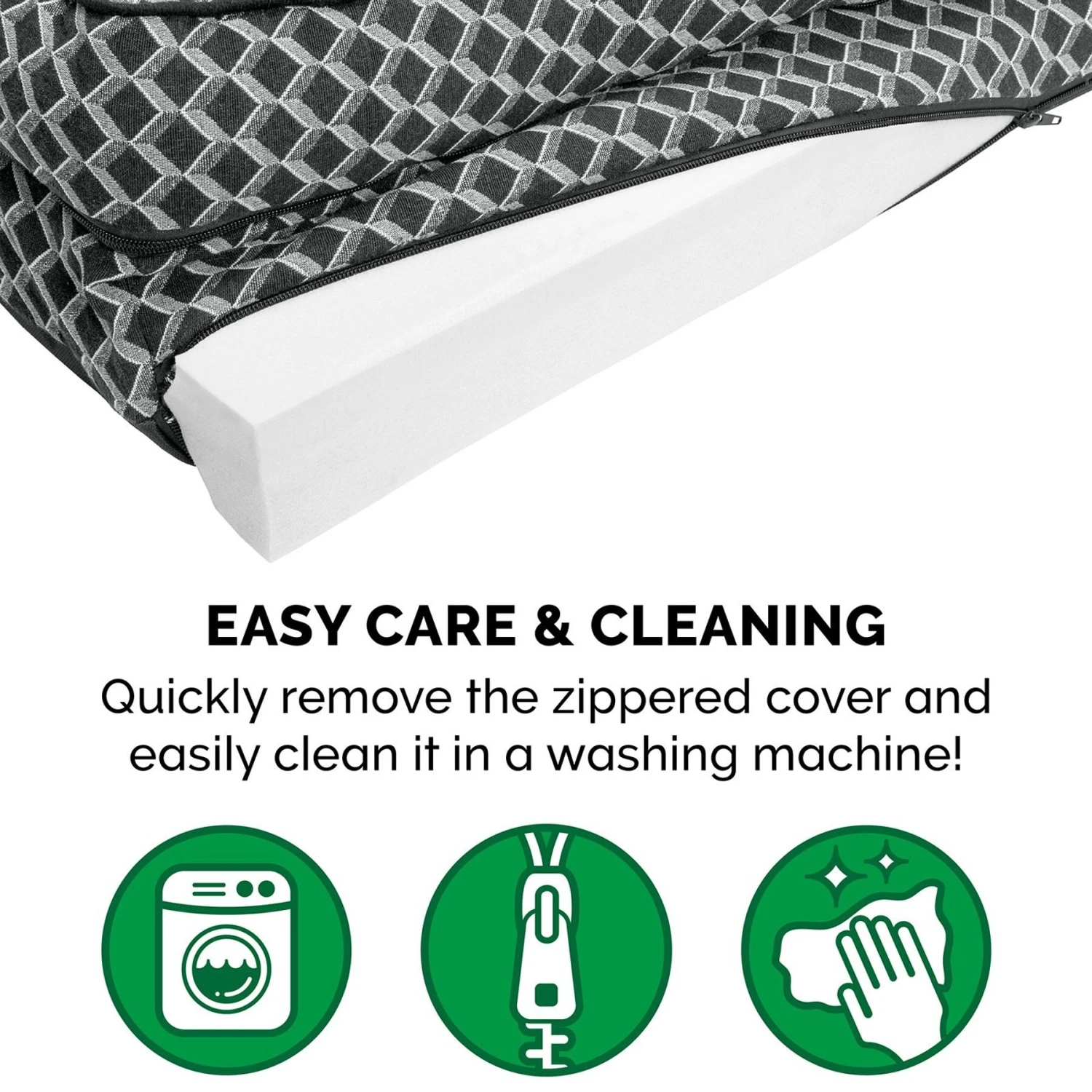 FurHaven Comfy Couch Orthopedic Bolster Dog Bed With Removable Cover 10 FurHaven Comfy Couch Orthopedic Bolster Dog Bed With Removable Cover - Image 8