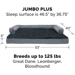 FurHaven Comfy Couch Orthopedic Bolster Dog Bed With Removable Cover 19 FurHaven Comfy Couch Orthopedic Bolster Dog Bed With Removable Cover -Blue Buffalo || ROYAL CANIN || Wellness Sales 178147 PT8. AC SS1800 V1681488168