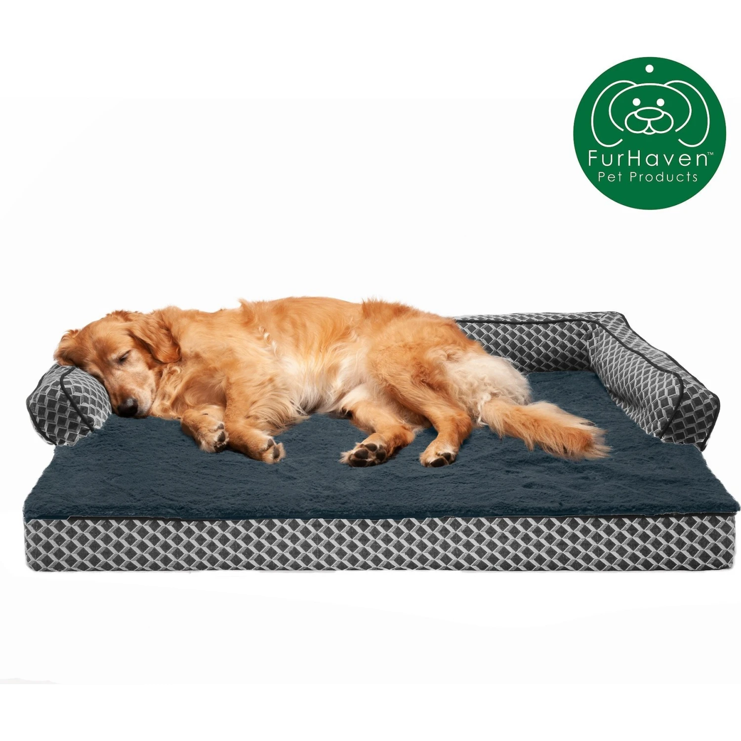 FurHaven Comfy Couch Cooling Gel Cat & Dog Bed With Removable Cover 6 FurHaven Comfy Couch Cooling Gel Cat & Dog Bed With Removable Cover - Image 4