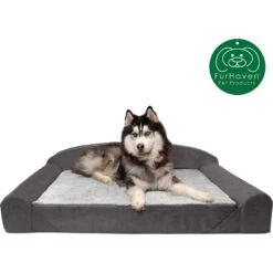 FurHaven Luxury Edition Orthopedic Bolster Cat & Dog Bed With Removable Cover -Blue Buffalo || ROYAL CANIN || Wellness Sales 178891 PT3. AC SS1800 V1597084260