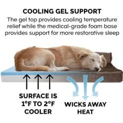 FurHaven Plush Deluxe Chaise Cooling Gel Cat & Dog Bed With Removable Cover -Blue Buffalo || ROYAL CANIN || Wellness Sales 178937 PT5. AC SS1800 V1703798765