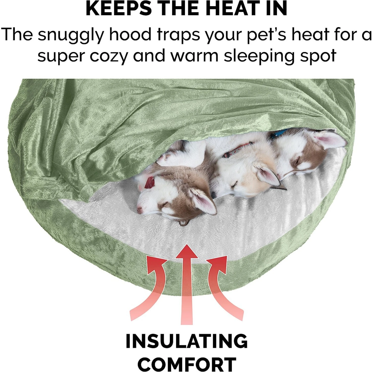 FurHaven Microvelvet Snuggery Gel Top Covered Cat & Dog Bed With Removable Cover 9 FurHaven Microvelvet Snuggery Gel Top Covered Cat & Dog Bed With Removable Cover - Image 7