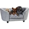 Enchanted Home Pet Quicksilver Sofa Cat & Dog Bed With Removable Cover, Medium, Silver -Blue Buffalo || ROYAL CANIN || Wellness Sales 180292 MAIN. AC SS1800 V1565107922