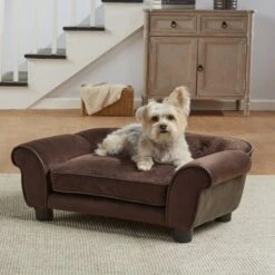 Enchanted Home Pet Cleo Sofa Cat & Dog Bed With Removable Cover, Small