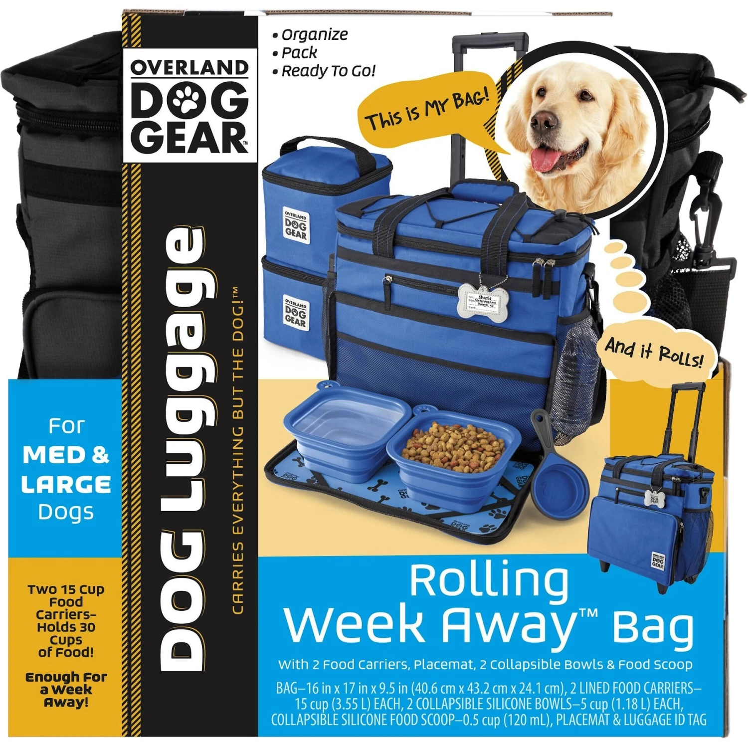 Mobile Dog Gear Rolling Week Away Dog Bag 7 Mobile Dog Gear Rolling Week Away Dog Bag - Image 5