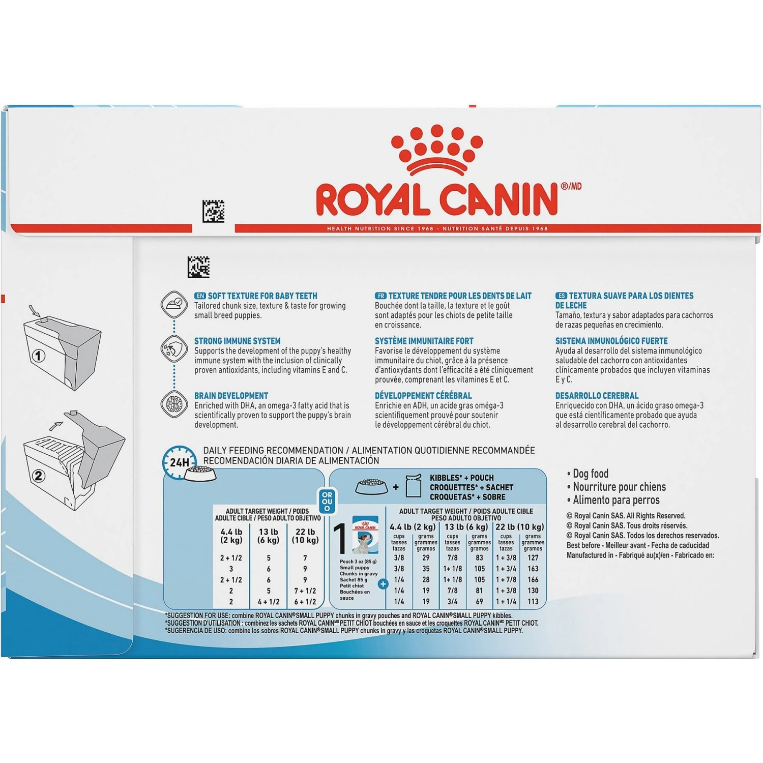 Royal Canin Size Health Nutrition Small Puppy Chunks In Gravy Dog Food Pouch 4 Royal Canin Size Health Nutrition Small Puppy Chunks In Gravy Dog Food Pouch - Image 2