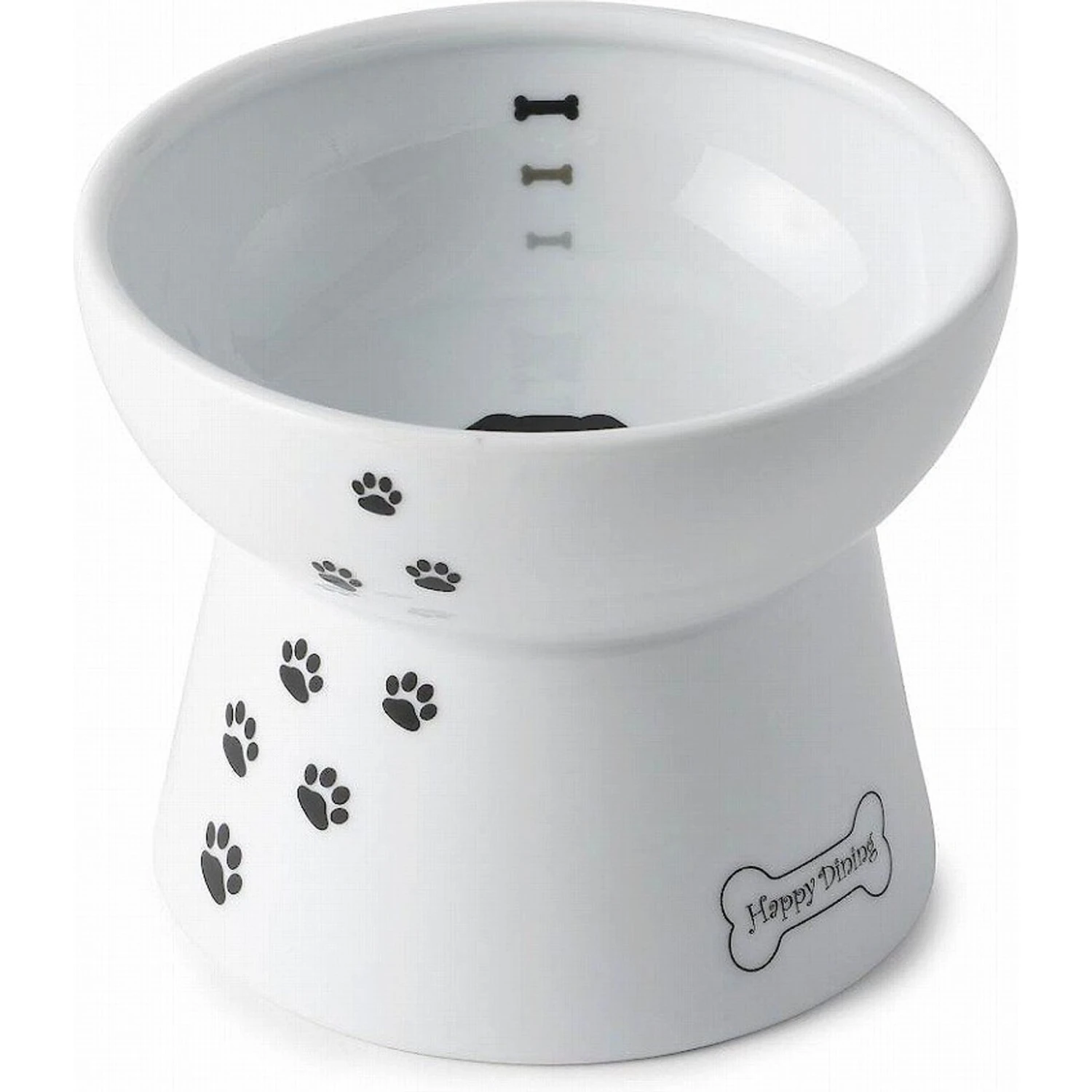 Necoichi Ceramic Elevated Dog Food Bowl, 1.5-cup 3 Necoichi Ceramic Elevated Dog Food Bowl, 1.5-cup