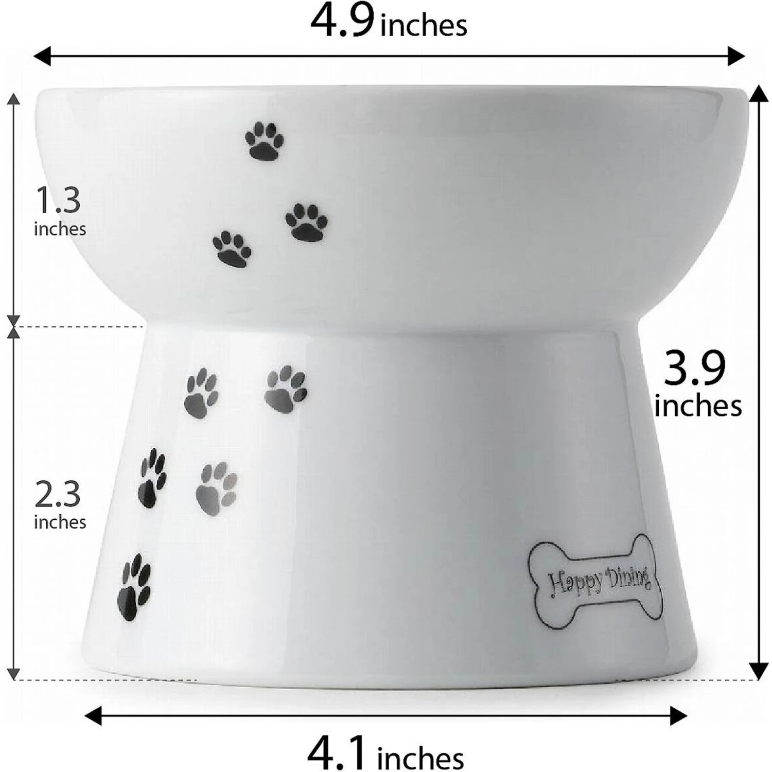 Necoichi Ceramic Elevated Dog Food Bowl, 1.5-cup 8 Necoichi Ceramic Elevated Dog Food Bowl, 1.5-cup - Image 6