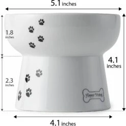 Necoichi Ceramic Elevated Dog Water Bowl, 12-oz -Blue Buffalo || ROYAL CANIN || Wellness Sales 183509 PT5. AC SS1800 V1627495580