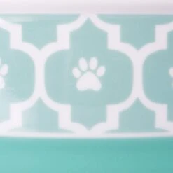 Bone Dry Paw Lattice Print Non-Skid Ceramic Dog & Cat Bowl Set -Blue Buffalo || ROYAL CANIN || Wellness Sales 185453 PT3. AC SS1800 V1599191168