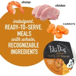 Tiki Dog Taste Of Spain Chicken & Shrimp Paella Recipe In Broth Gluten-Free Wet Dog Food, 3-oz Cup, Case Of 4 -Blue Buffalo || ROYAL CANIN || Wellness Sales 186337 PT4. AC SS1800 V1631197286