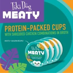 Tiki Dog Meaty High Protein Diet Chicken With Duck Recipe In Broth Grain-Free Wet Dog Food, 3-oz Cup, Case Of 4 -Blue Buffalo || ROYAL CANIN || Wellness Sales 186347 PT2. AC SS1800 V1576623791