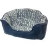 Ethical Pet Sleep Zone Bones Scallop Bolster Dog Bed -Blue Buffalo || ROYAL CANIN || Wellness Sales 189367 Main. AC SS1800 V1565033242