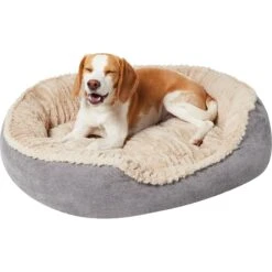 Ethical Pet Sleep Zone Carved Plush Bolster Cat & Dog Bed -Blue Buffalo || ROYAL CANIN || Wellness Sales 189386 PT3. AC SS1800 V1684524330