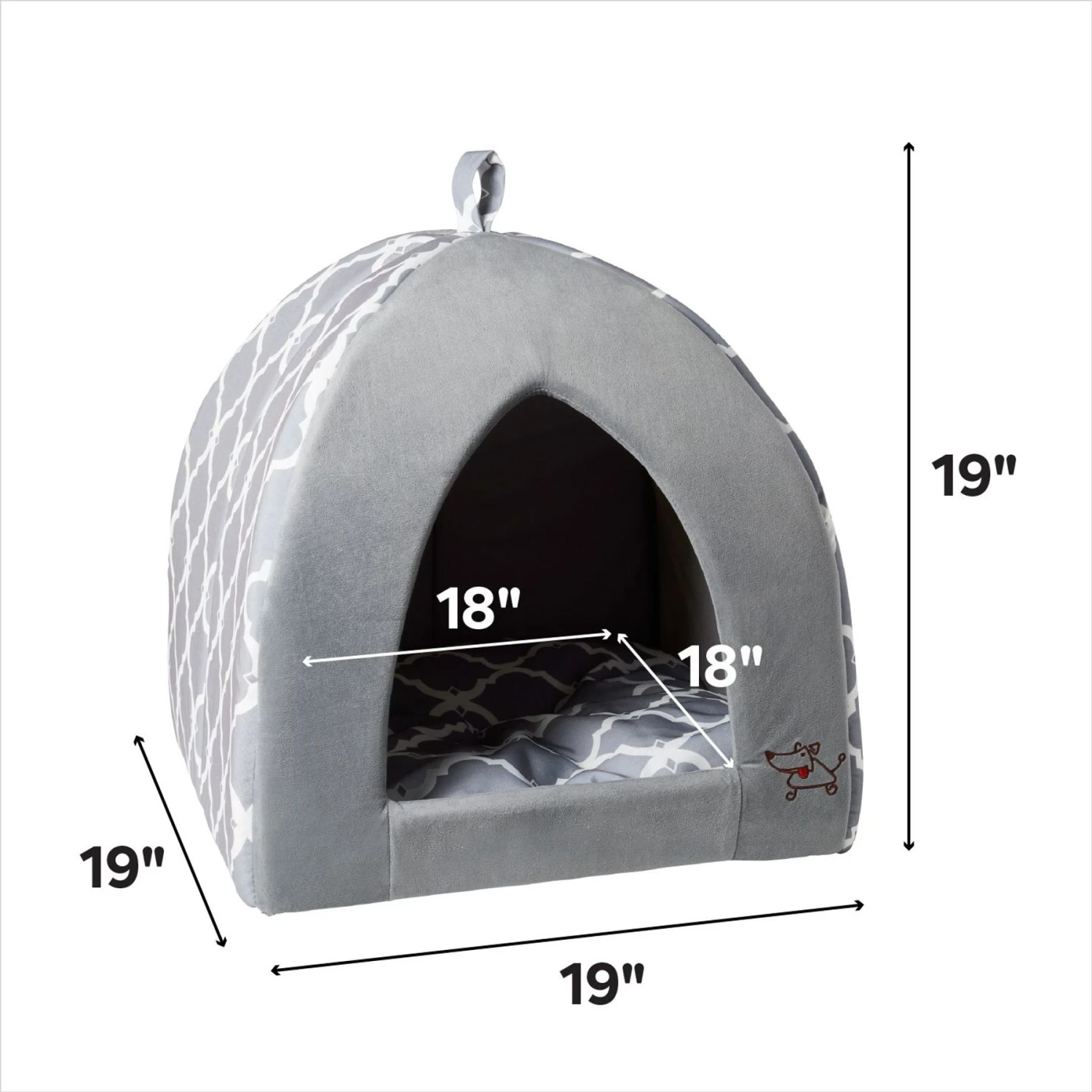 Best Pet Supplies Linen Tent Covered Cat & Dog Bed 5 Best Pet Supplies Linen Tent Covered Cat & Dog Bed - Image 3