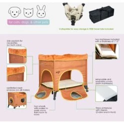 Petique Bedside Lounge Elevated Dog Bed -Blue Buffalo || ROYAL CANIN || Wellness Sales 193996 PT2. AC SS1800 V1698154729