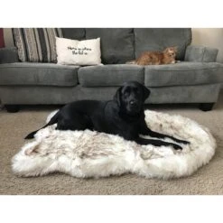 PawBrands PupRug Faux Fur Curve Orthopedic Pillow Dog Bed With Removable Cover, White 17 PawBrands PupRug Faux Fur Curve Orthopedic Pillow Dog Bed With Removable Cover, White -Blue Buffalo || ROYAL CANIN || Wellness Sales 194376 PT7. AC SS1800 V1566830000