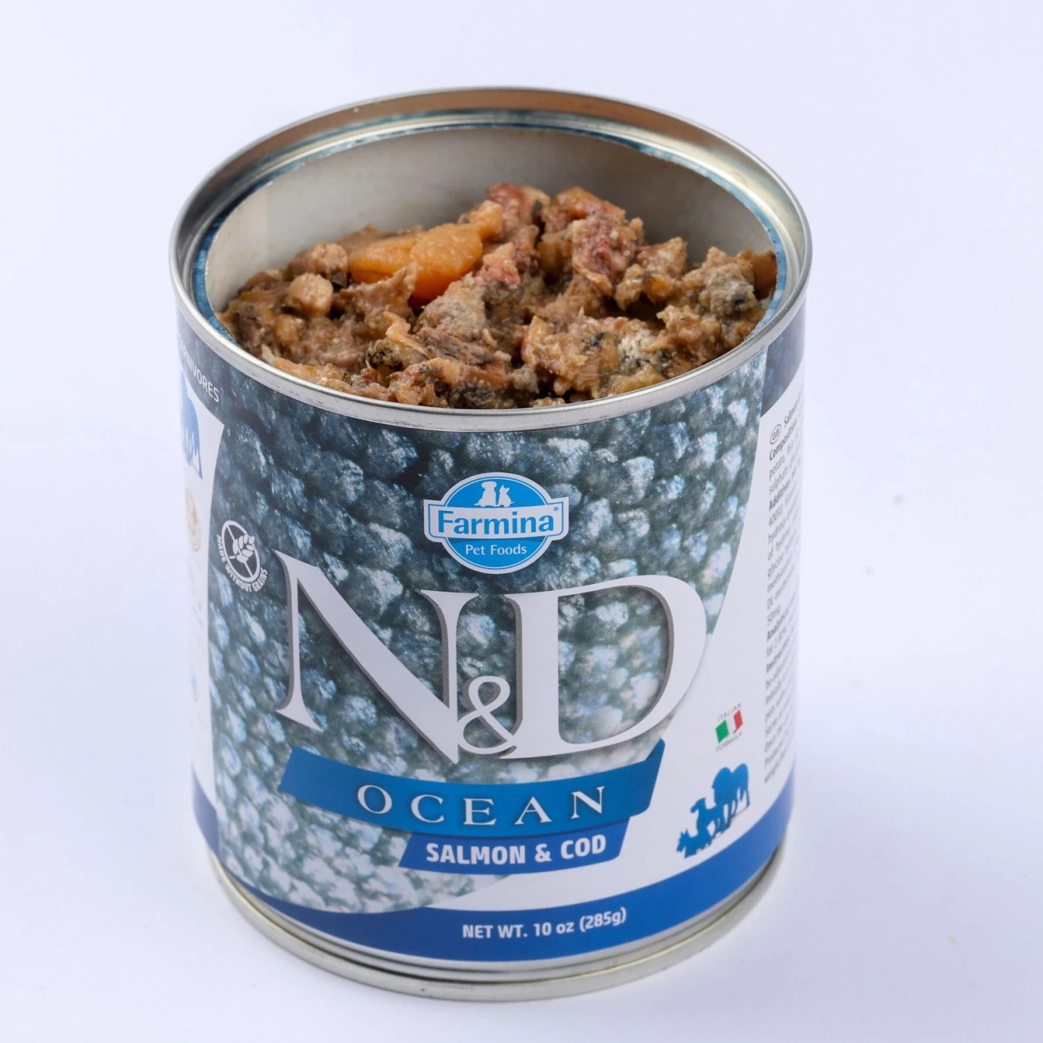 Farmina Natural & Delicious Ocean Salmon & Cod Canned Dog Food 4 Farmina Natural & Delicious Ocean Salmon & Cod Canned Dog Food - Image 2