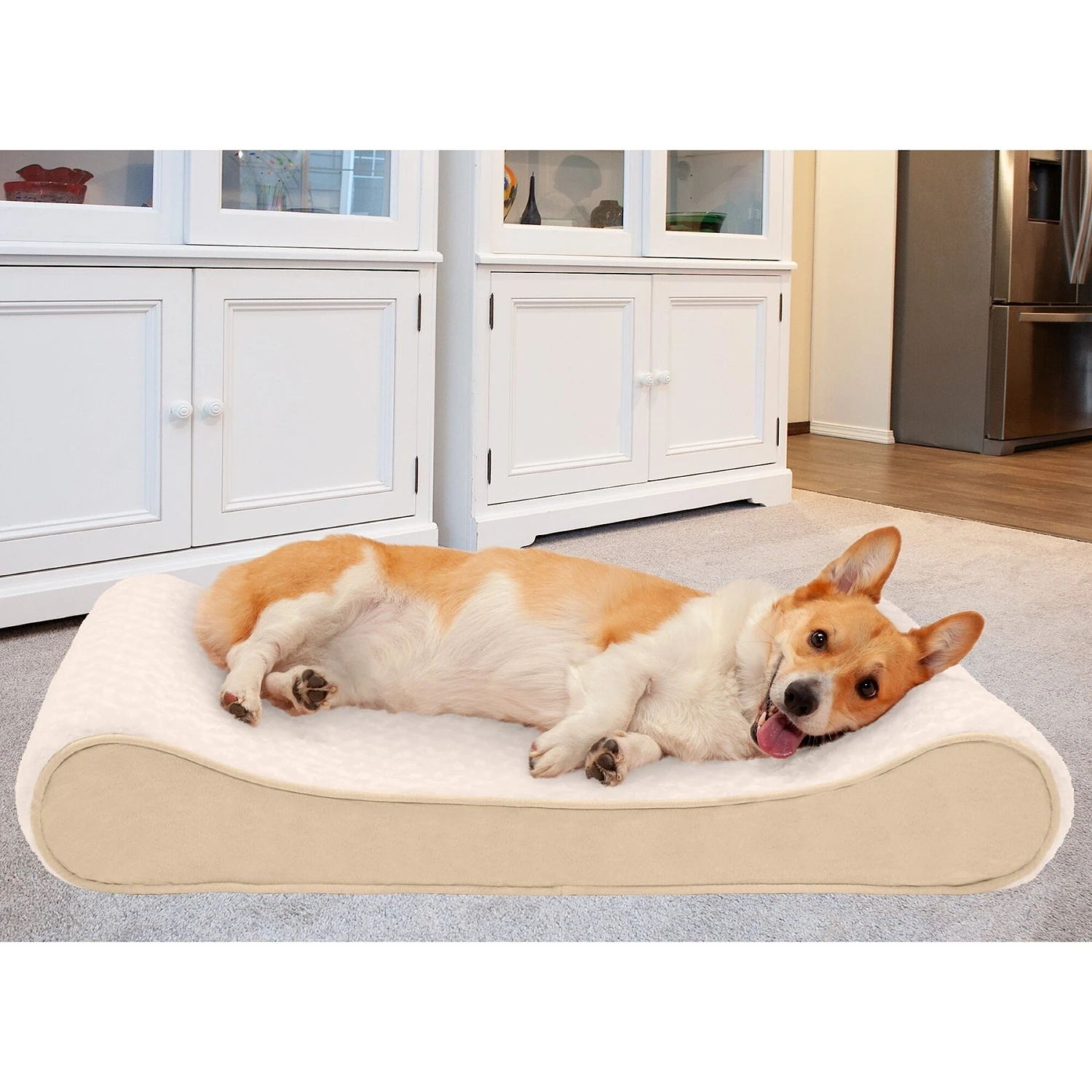 FurHaven Ultra Plush Luxe Lounger Memory Foam Dog Bed With Removable Cover 3 FurHaven Ultra Plush Luxe Lounger Memory Foam Dog Bed With Removable Cover