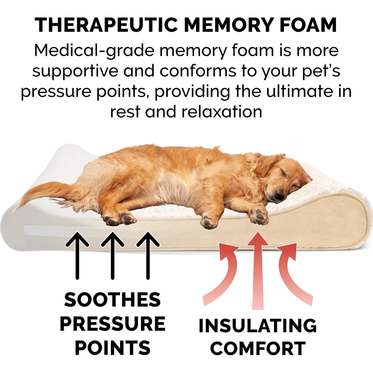 FurHaven Ultra Plush Luxe Lounger Memory Foam Dog Bed With Removable Cover 9 FurHaven Ultra Plush Luxe Lounger Memory Foam Dog Bed With Removable Cover - Image 7