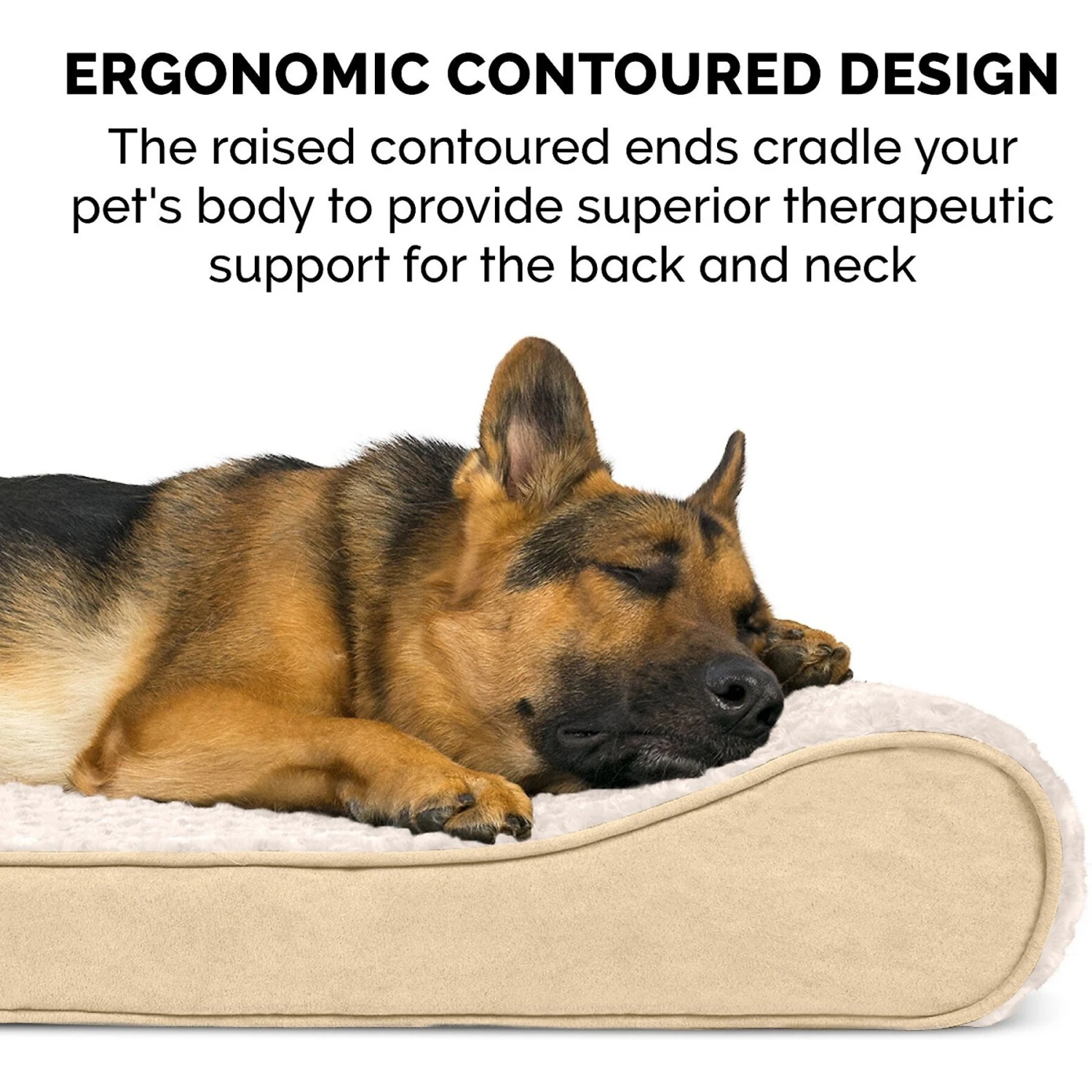 FurHaven Ultra Plush Luxe Lounger Memory Foam Dog Bed With Removable Cover 10 FurHaven Ultra Plush Luxe Lounger Memory Foam Dog Bed With Removable Cover - Image 8