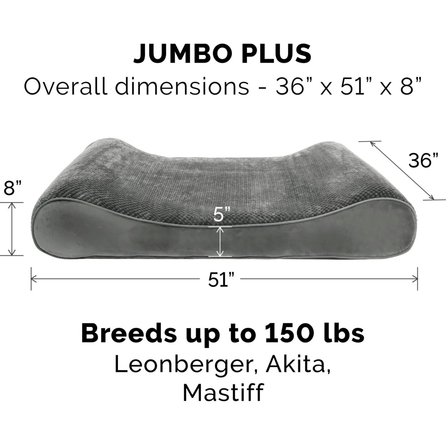 FurHaven Minky Plush Luxe Lounger Memory Foam Dog Bed With Removable Cover 7 FurHaven Minky Plush Luxe Lounger Memory Foam Dog Bed With Removable Cover - Image 5